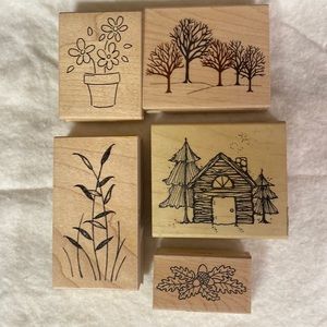 Rubber stamps for card making